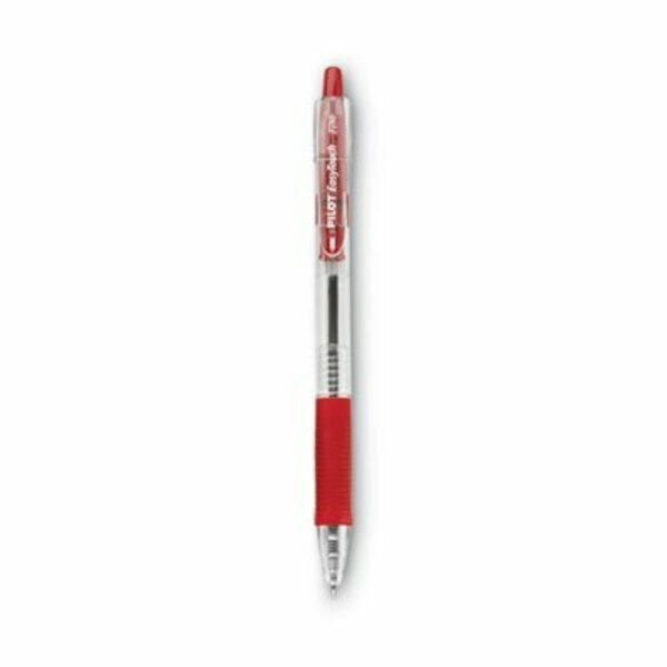 Pilot Pilot, EASYTOUCH RETRACTABLE BALLPOINT PEN, FINE 0.7MM, RED INK, CLEAR BARREL, DOZEN 32212